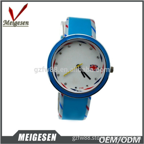 China supplier ,Bule leather strap with SL 68 , Novelty watch for boys and girls